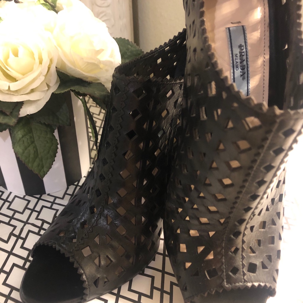 Authentic Prada Black Booties
